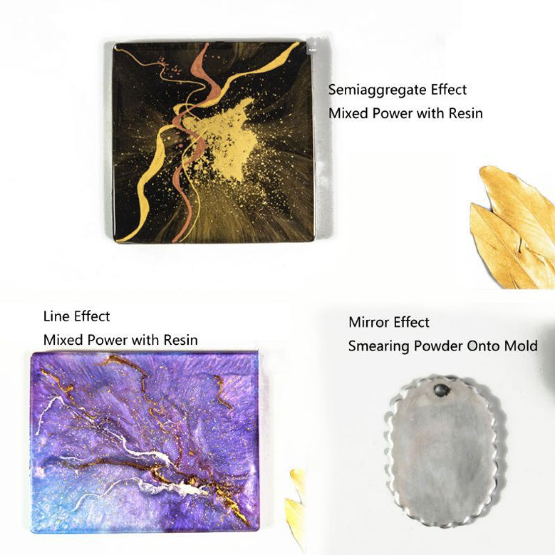 Bột ngọc trai màu ánh kim cẩm thạch lấp lánh trang trí resin epoxy / làm trang sức 3g