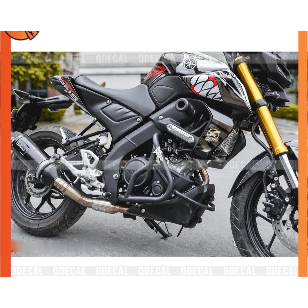 Tem trùm MT15 cá mập decal 3 lớp