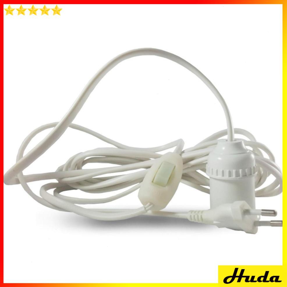 Dây đuôi đèn treo E27 có công tắc phích cấm 5m dây  DSG