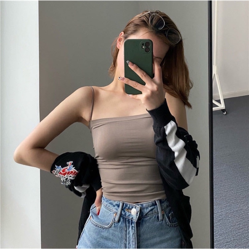 Áo hai dây bra dây mảnh đệm ngực