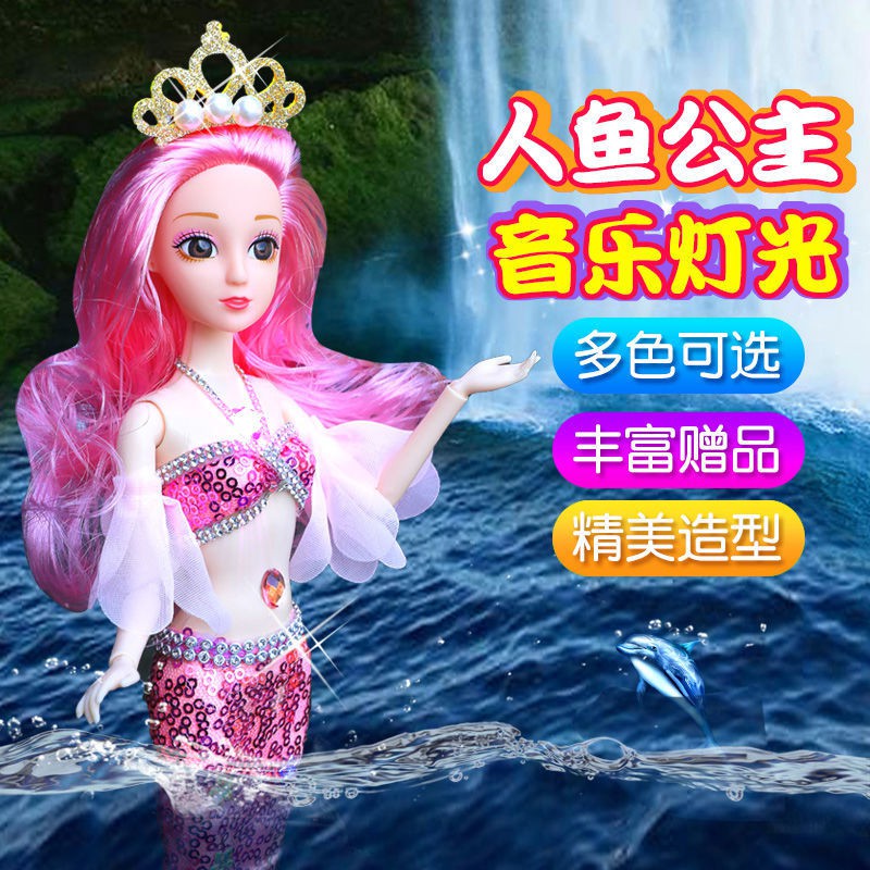 Búp Bê Barbie Nàng Tiên Cá Xinh Xắn Cho Bé Gái