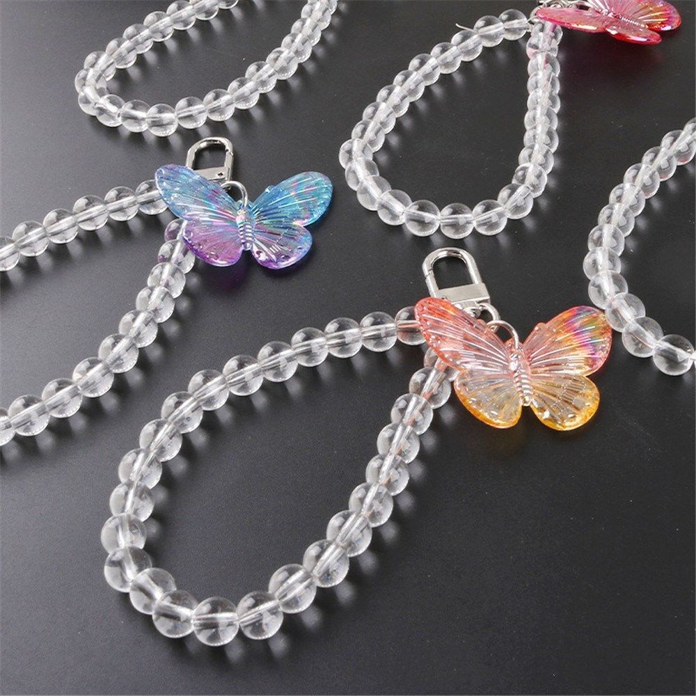 Móc khóa hình bướm bằng kim loại nhiều màu lựa chọn thời trang cho nữ