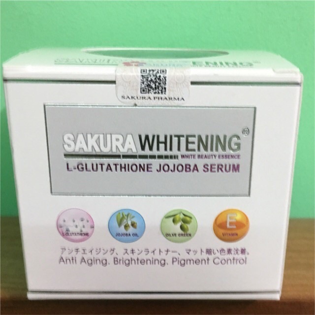 Serum Sakura Whitening (serum dưỡng trắng ,dưỡng ẩm, xoá nhăn,mờ vết thâm BAN ĐÊM)