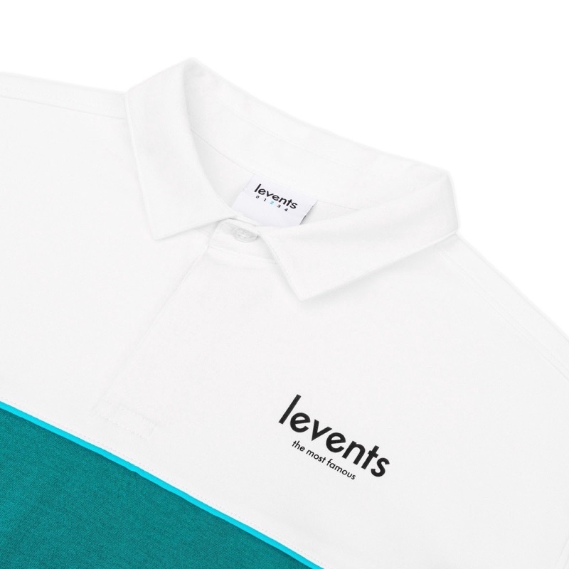ÁO POLO LEVENTS® STRIPLE / WHITE