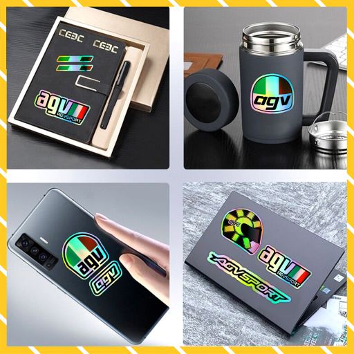 Sticker Phản Quang AVG Mã 5x - 14 | Hình Dán Xe Máy Phản Quang Chống Nước Cắt Sẵn Từng Hình