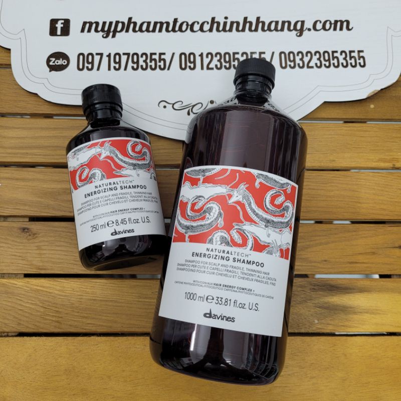 DẦU GỘI GIẢM RỤNG TÓC DAVINES ENERGIZING SHAMPOO 250ML - 1000ml