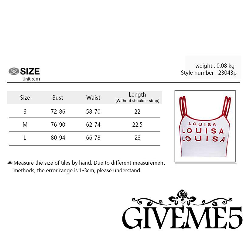 Áo Ba Lỗ Nữ Thêu Chữ Thời Trang