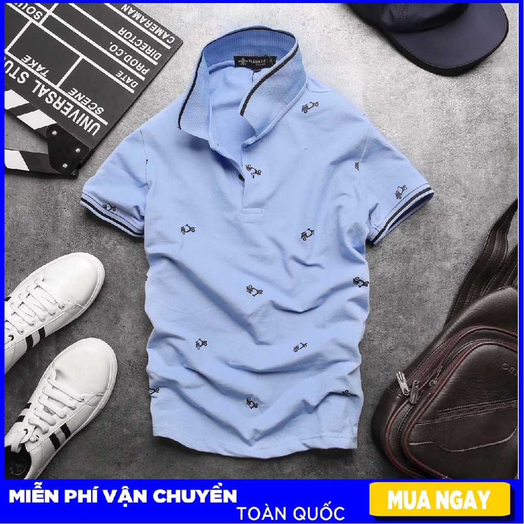 Áo Thun Cá Sấu Nam Họa Tiết Xe - XH042 | BigBuy360 - bigbuy360.vn