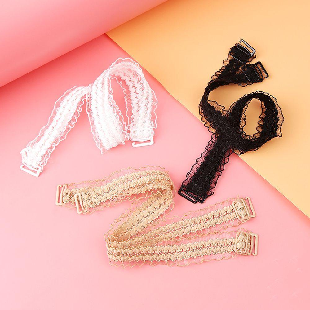 Dây Áo lót Hoa Móc Diềm Xếp Nếp Chống Trượt Có Thể Điều Chỉnh Cho Cô Dâu