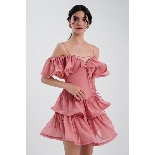 KAIA | Đầm hai dây dáng xoè duyên dáng - Marisol Ruffled Dress