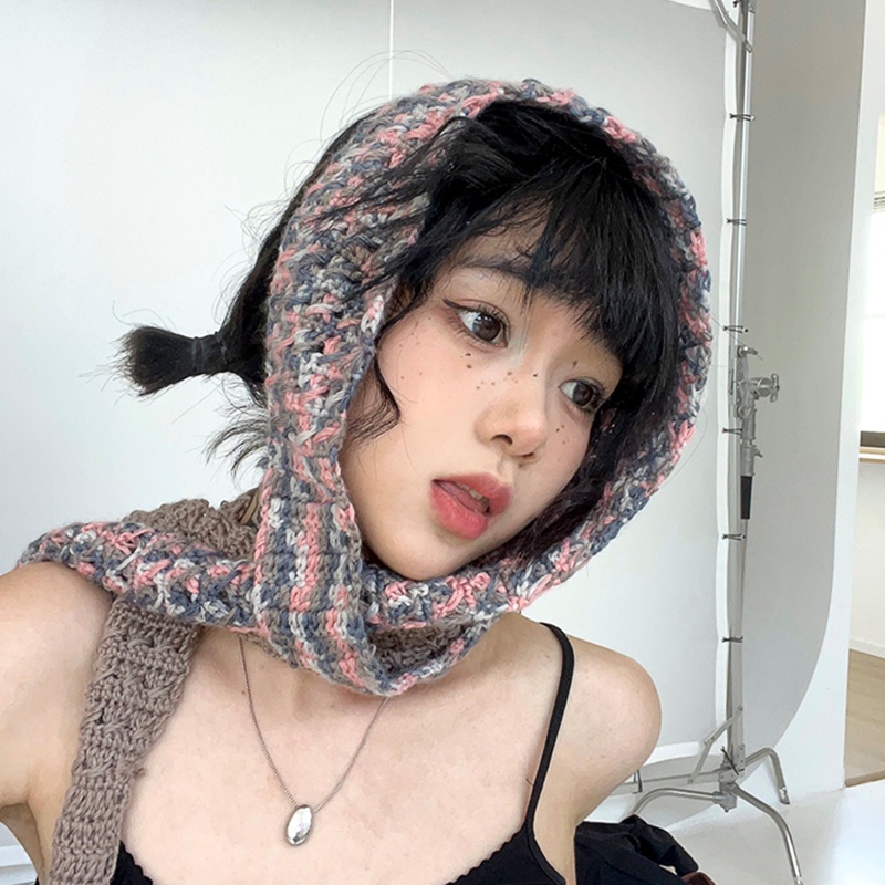 Khăn Quấn Tóc Móc Tua Rua Trang Điểm Và Chụp Ảnh Cho Nữ