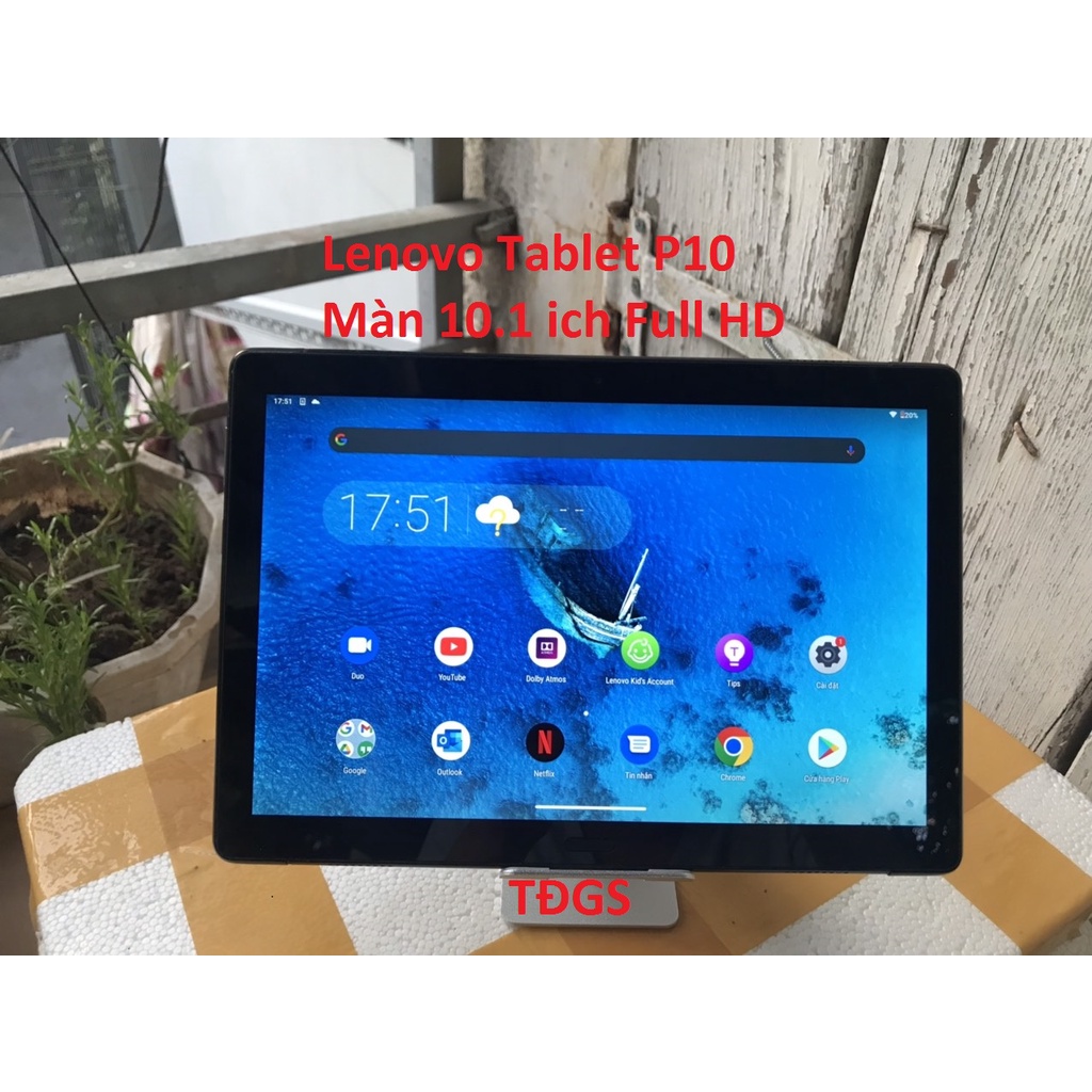 [Mã 88ELSALE1 giảm 5% đơn 3TR] Máy tính bảng lenovo tablet P10 3Gb ram, dung lượng 32GB, màn 10.1 ich Full HD mới 98%