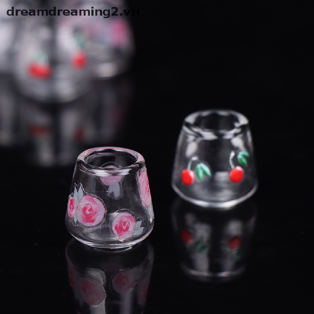 Bộ 4 Cốc Thủy Tinh Trong Suốt Dùng Trang Trí Nhà Cửa