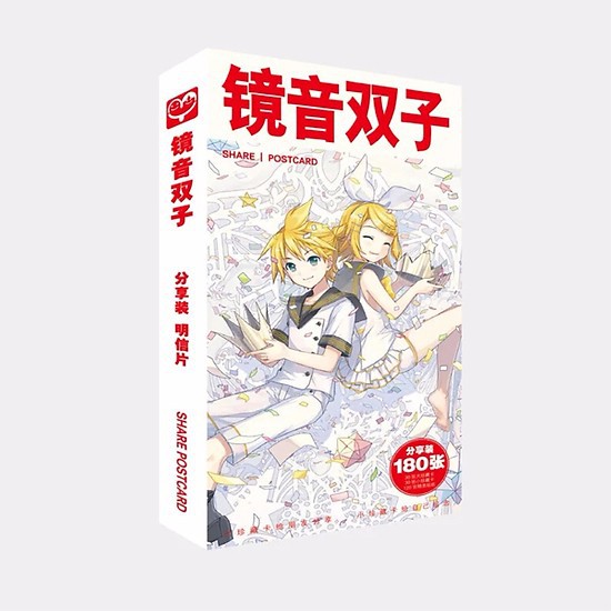 (không kèm hộp) Hộp ảnh lomo 30 tấm in hình Vocaloid Kagamine Rin and Len anime chibi