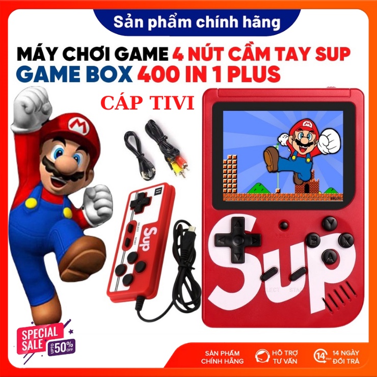 Máy Chơi Game SUP 400 trò chơi [TẶNG KÈM TAY CHƠI GAME],SUP400 Cầm Tay G1 Plus 400 In 1 - HƠN 400 TRÒ CHƠI