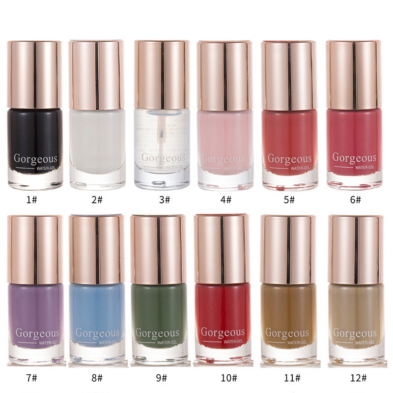 Nước Sơn Móng Tay Gorgeous Water Gel Mau Khô Không Mùi F1