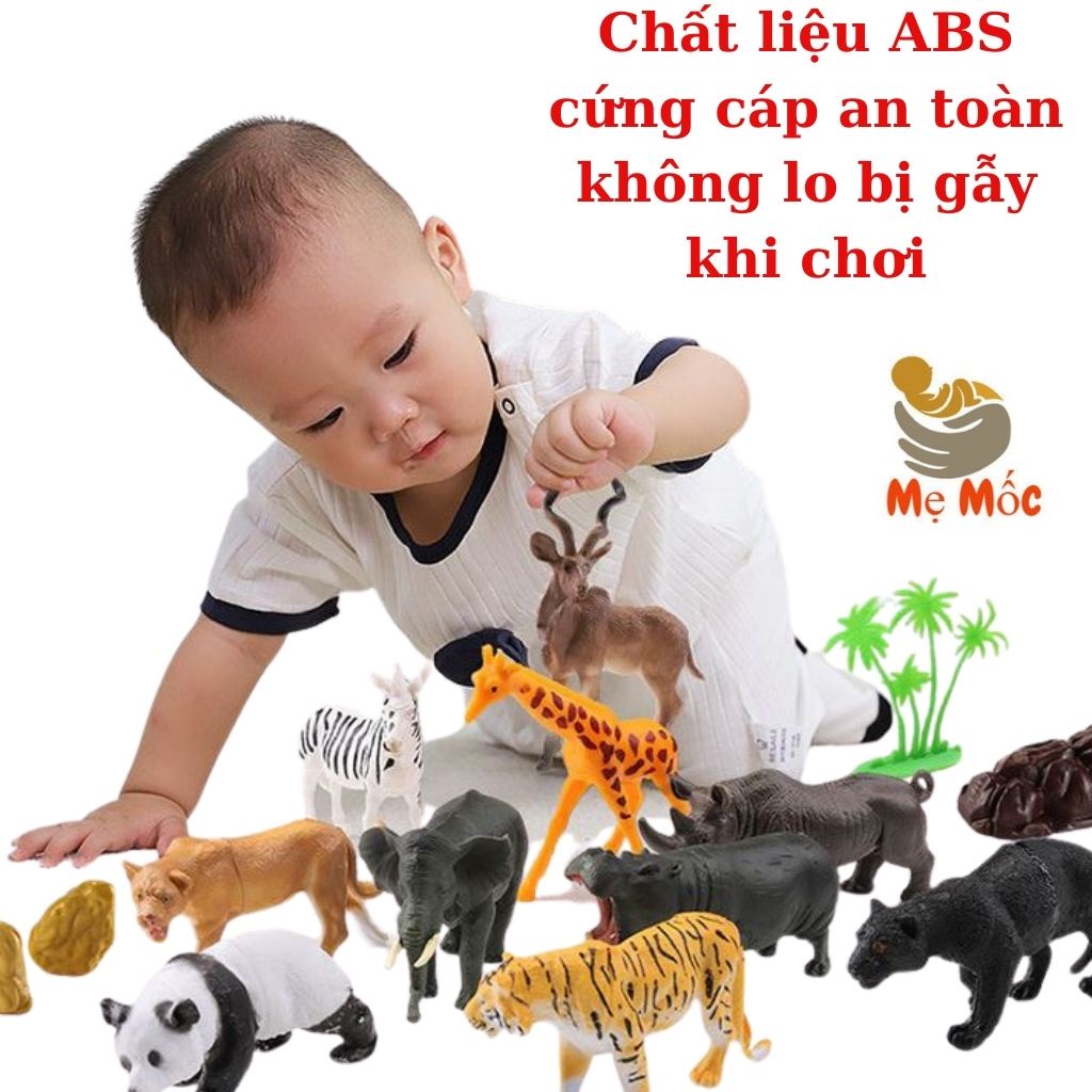 Đồ Chơi Trẻ Em Mô Hình 58 Động Vật Hoang Dã Giúp Con Phát Triển Trí Tuệ, Tư Duy, Shop Mẹ Mốc ,DV58