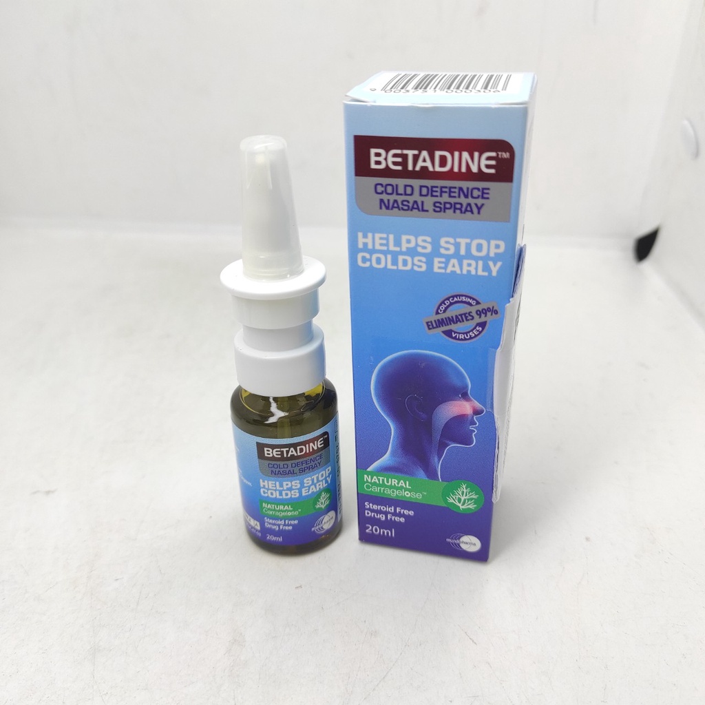 BETADINE Cold Defence Nasal Spray 20ml - Dung dịch xịt mũi ngừa cảm cúm