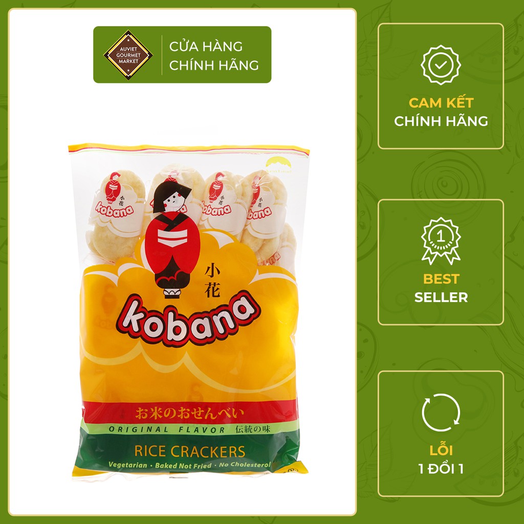 Bánh gạo Kobana vị tự nhiên 150gr