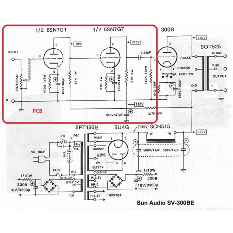 Mạch điều khiển đèn công suất Sun-Audio (300B, 2A3)