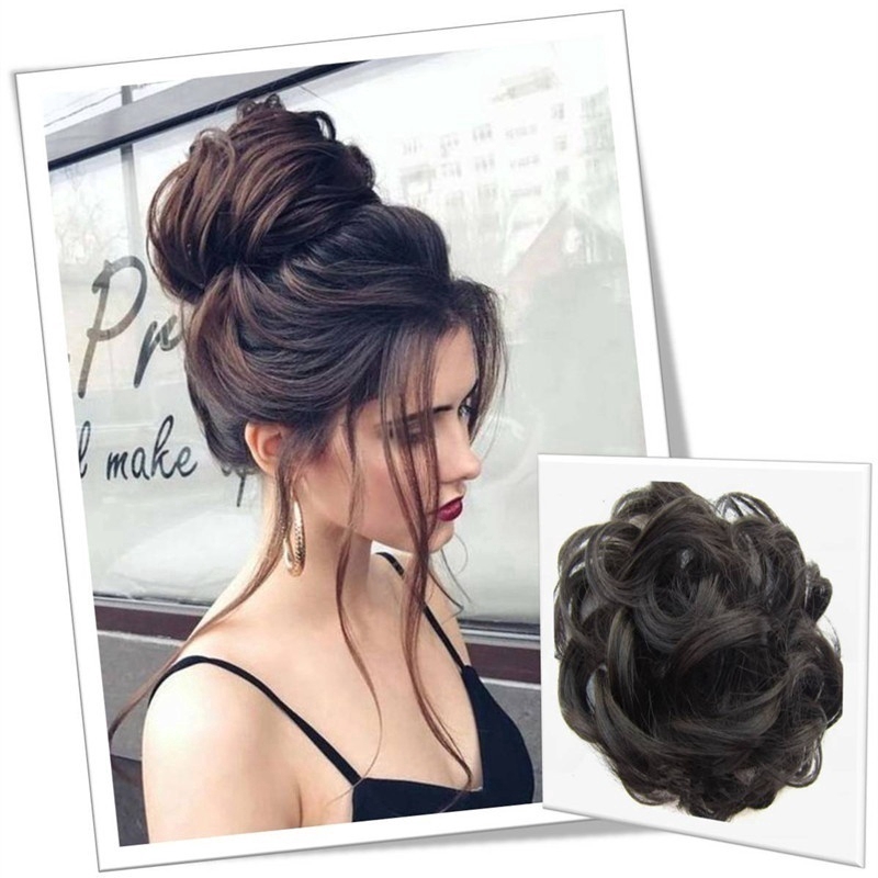 Lọn tóc giả dùng búi đuôi tóc Wigsin chất liệu sợi tổng hợp
