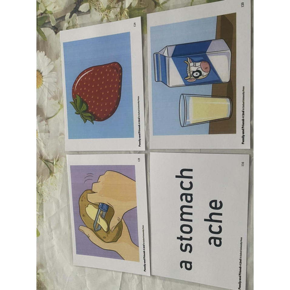 FLASHCARDS FAMILY AND FRIENDS 4 - phiên bản 2nd- 138 thẻ ép plastics