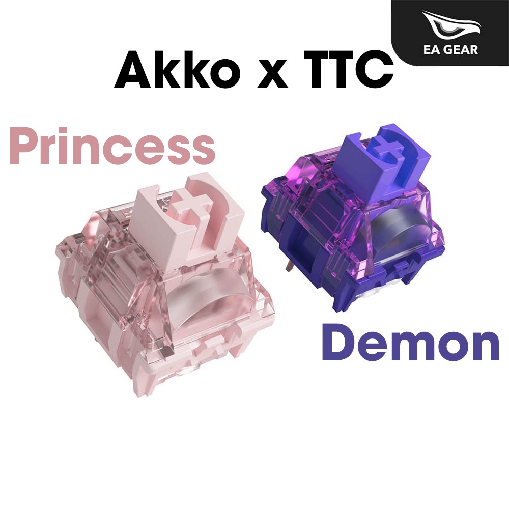 Bộ switch bàn phím cơ Akko X TTC Princess / Demon - EA Gear