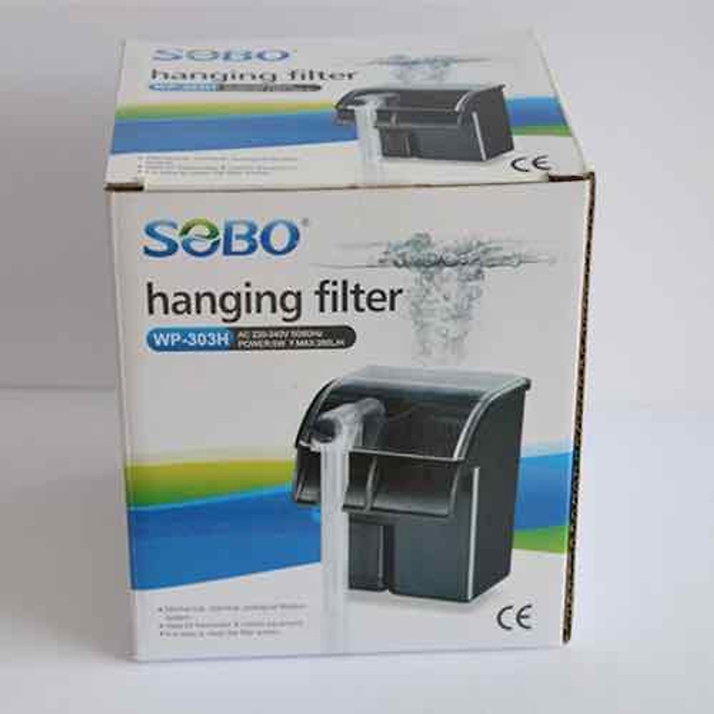 Máy Lọc Thác Hồ Cá Sobo WP 303H - Bộ Lọc Treo Dành Cho Bể Cá Có lọc váng