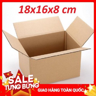 [ COMBO 50 ] Thùng Carton 18x16x8 cm Kích Thước Dễ Dành Giúp Bạn Đóng bưu Kiện Và Quà Tặng