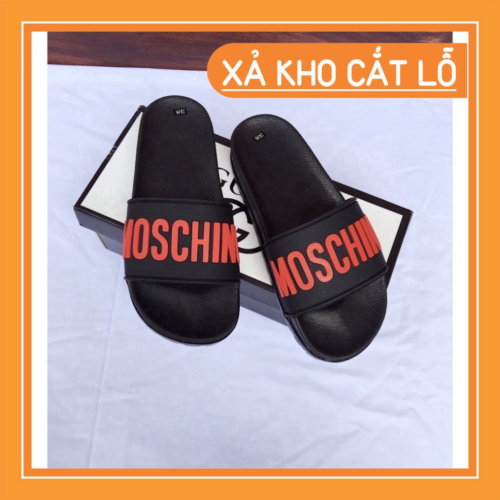 Dép nam quai ngang MOSCHINO cao cấp -dép quai ngang 2021 1995 ADAM