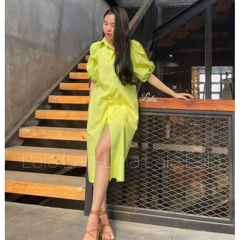 📌 Váy sơ mi suông tay bồng 💯