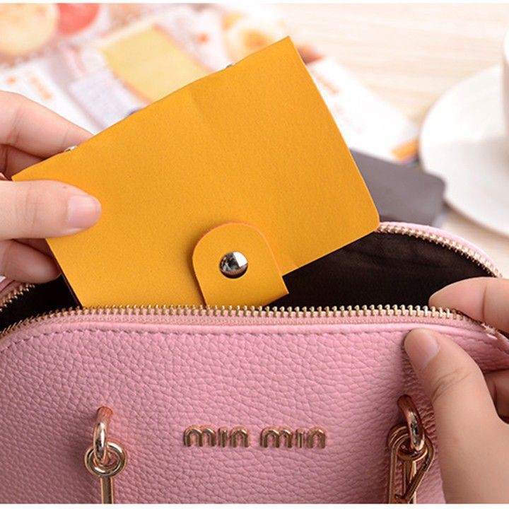 Ví Da 6 Ngăn Đựng Thẻ Ngân Hàng, Cmnd, Card Visit…