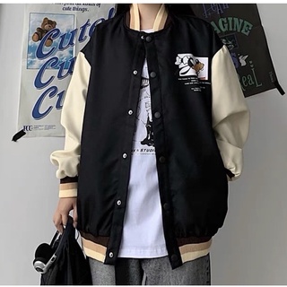 Áo bomber kaki - Áo khoác cho ngày hè basic form rộng nam nữ