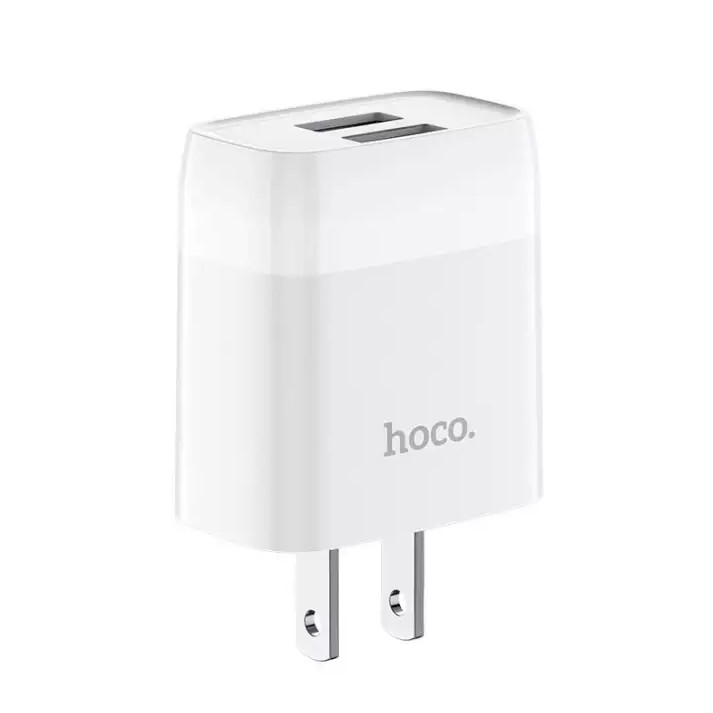 Củ sạc Hoco C73 2 cổng usb kèm dây cáp iPhone Micro Type C chính hãng cho ip 5 6 7 8 plus x xs max samsung oppo