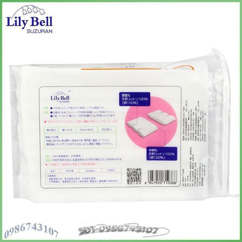 [người bán địa phương] Bông tẩy trang Lily Bell 222 miếng ALB55