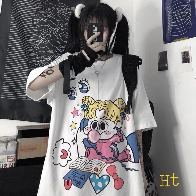 Áo phông Thuỷ thủ điện thoại chất tici H2B878