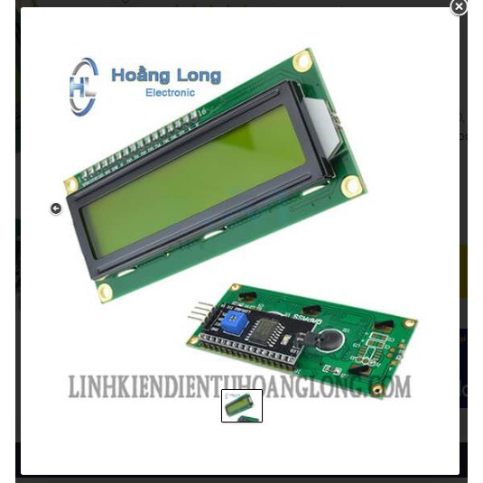 LCD 1602 Xanh Lá 5v