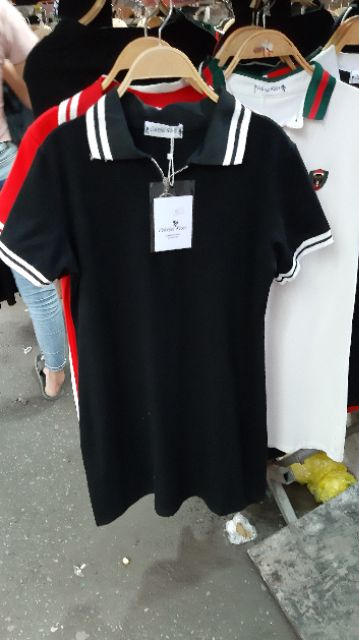 Đầm thun suông cổ POLO | BigBuy360 - bigbuy360.vn