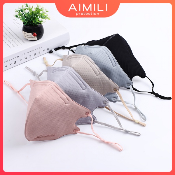 Khẩu Trang cotton 3 Lớp Giữ Ấm Chống Bụi Tái Sử Dụng Có Thể Giặt Cho Nam Nữ
