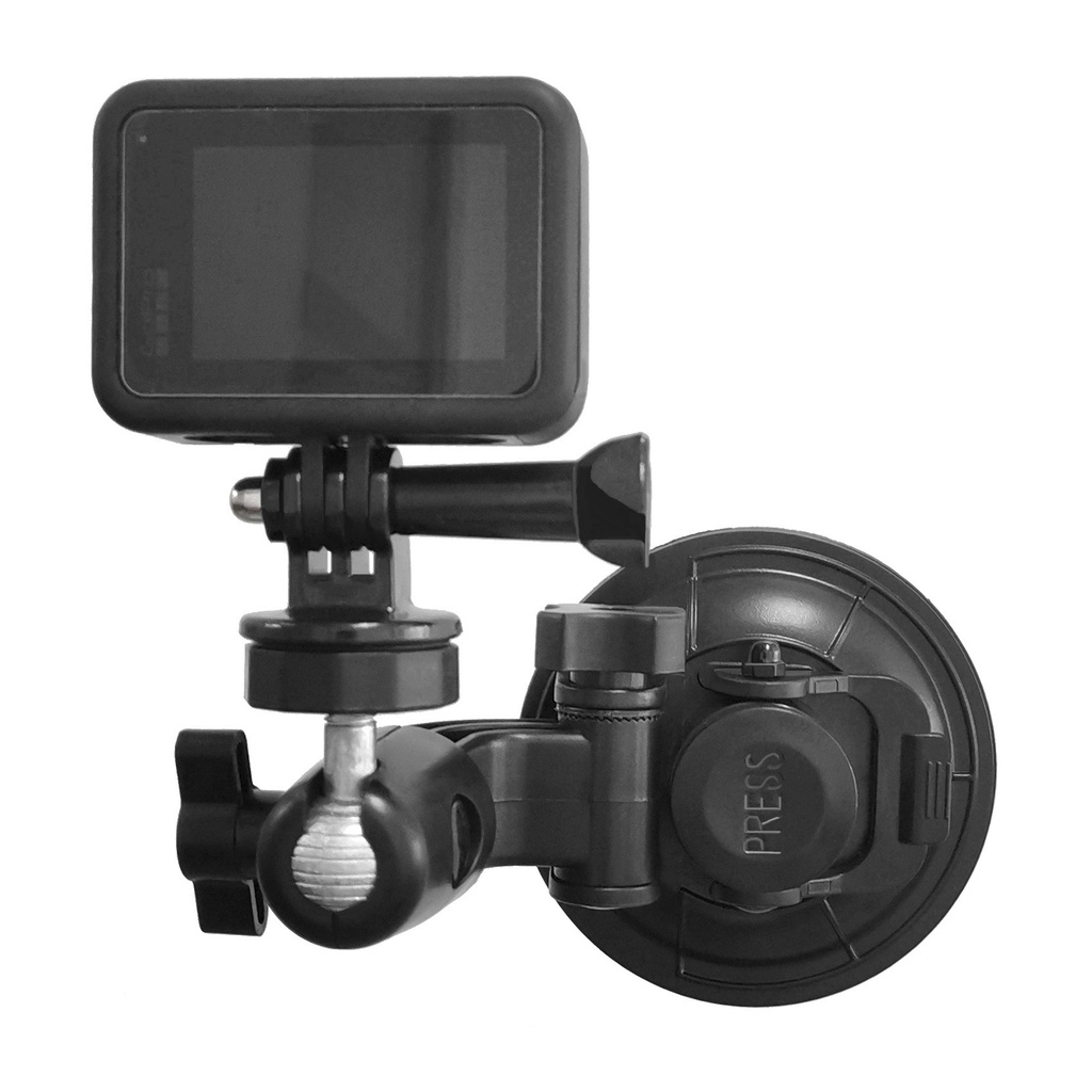 Giá đỡ LAMMCOU có cốc hút thủy tinh gắn xe hơi thể thao thích hợp cho camera hành động Gopro hero 10 9 8 7 6 5 yi2