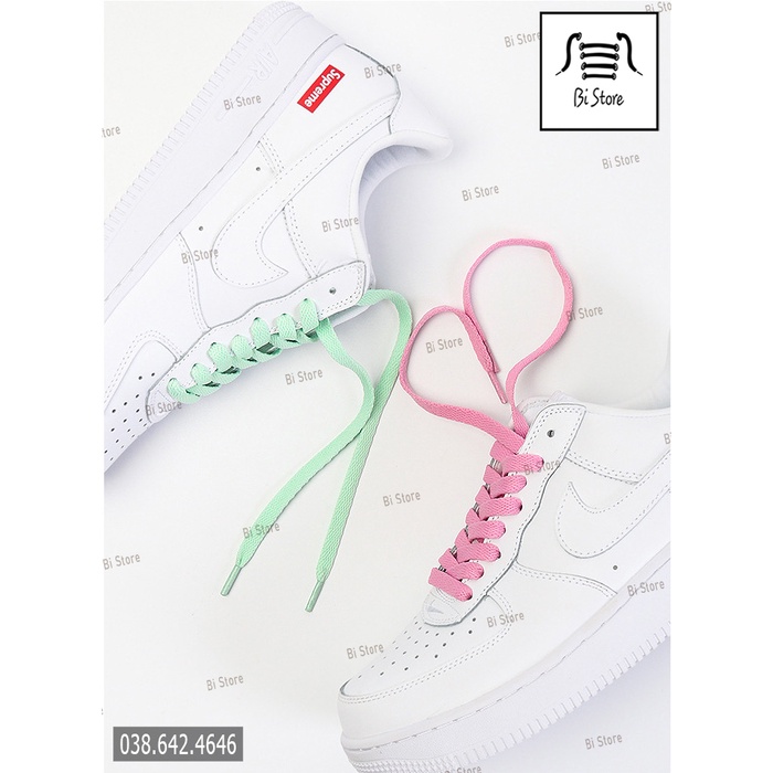 [Bảng 30 màu] [16 - 30] Dây giày dẹt AF1 (Air Force 1), Jordan loại 1 dày dặn dành cho các loại giày thể thao / sneaker