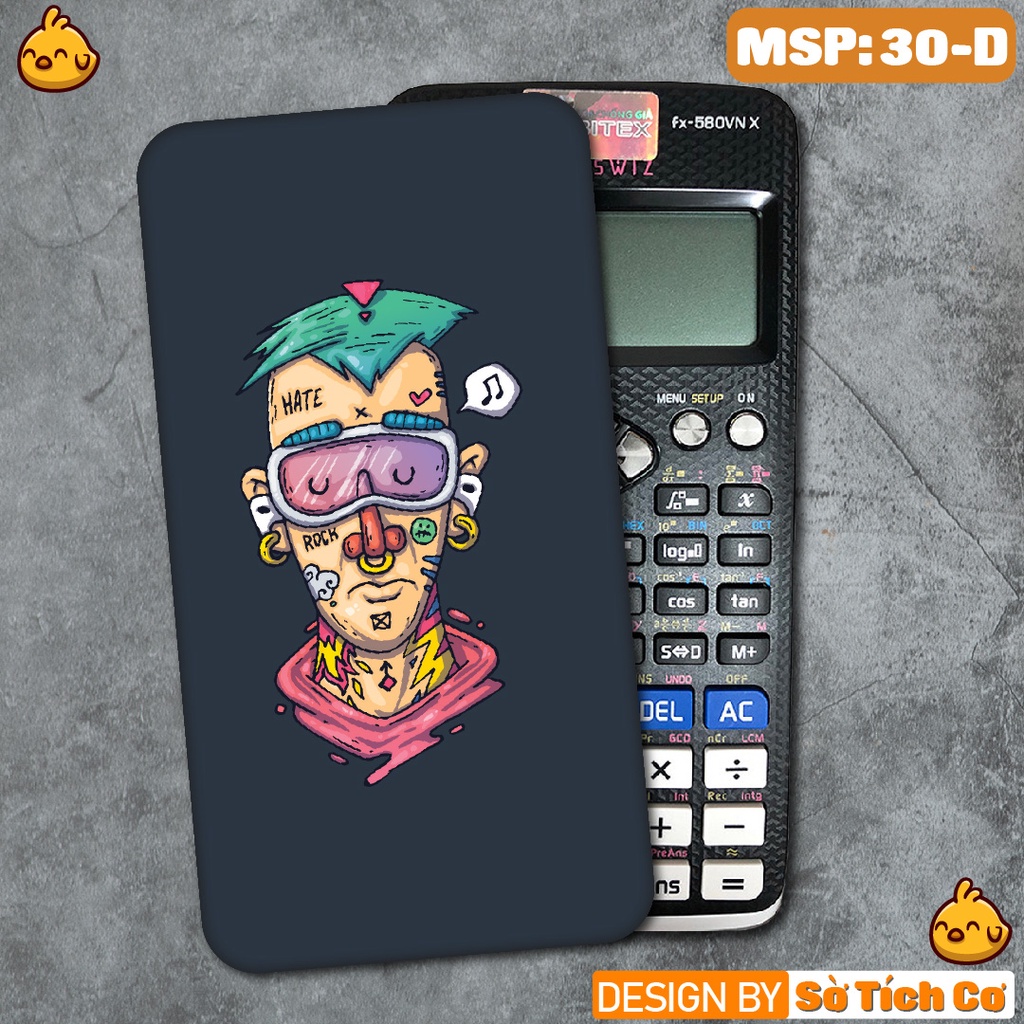 Miếng decal dán máy tính fx-570, fx-580, fx-880, Casio, Vinacal,... Monster Machine MSP: 30