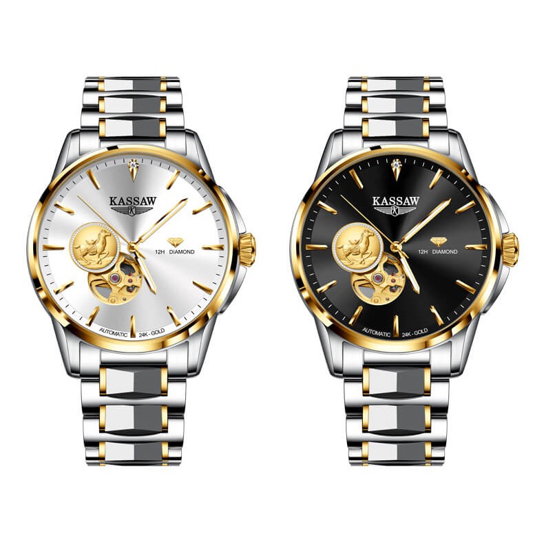 Đồng hồ nam chính hãng KASSAW K777-1 Kính sapphire ,chống xước,Chống nước ,BH 24 tháng,Máy cơ (Automatic) ,dây kim loại
