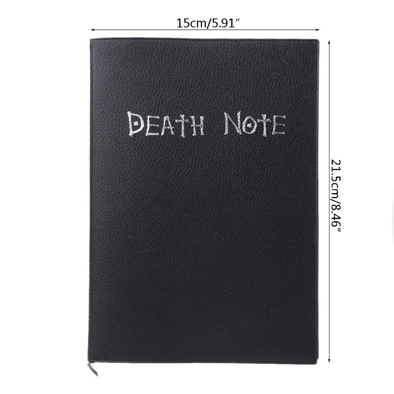 Sổ tay và bút lông vũ nghệ thuật hóa trang theo phim hoạt hình Death Note