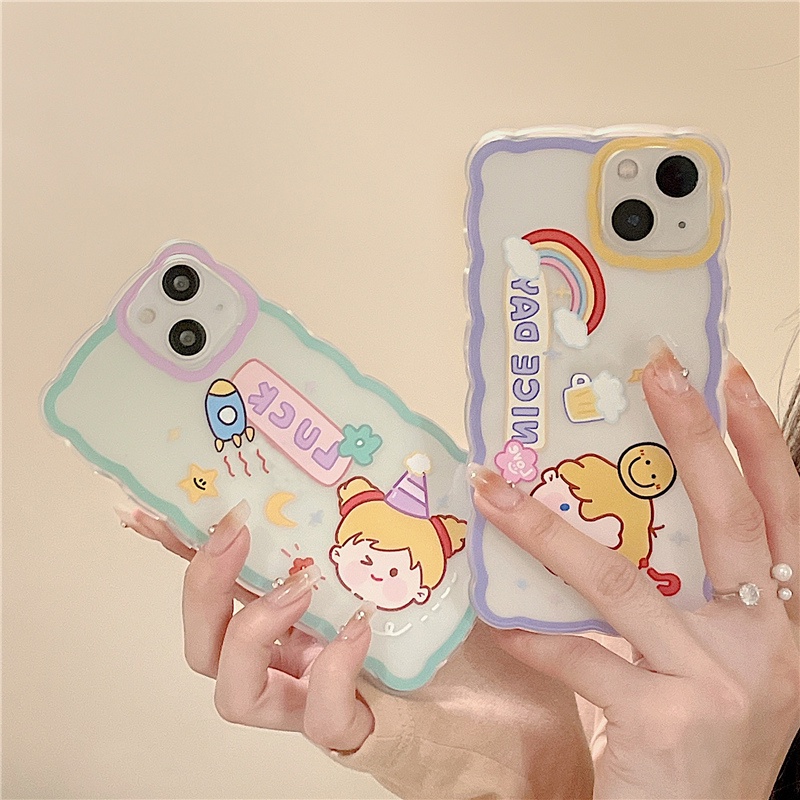 Ốp lưng iphone Ốp Điện Thoại Họa Tiết Sóng Biển Lớn Cho iphone13promax / 12 / 14pro / 11 / 7 / 8 / Plus / Mini /ProMax-14 Dinuo case