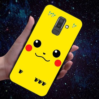 Ốp điện thoại từ silicon màu vàng in hình pikachu cho Samsung J8 Grand 2 Neo Plus Prime M10 M20 A30 A10 A50