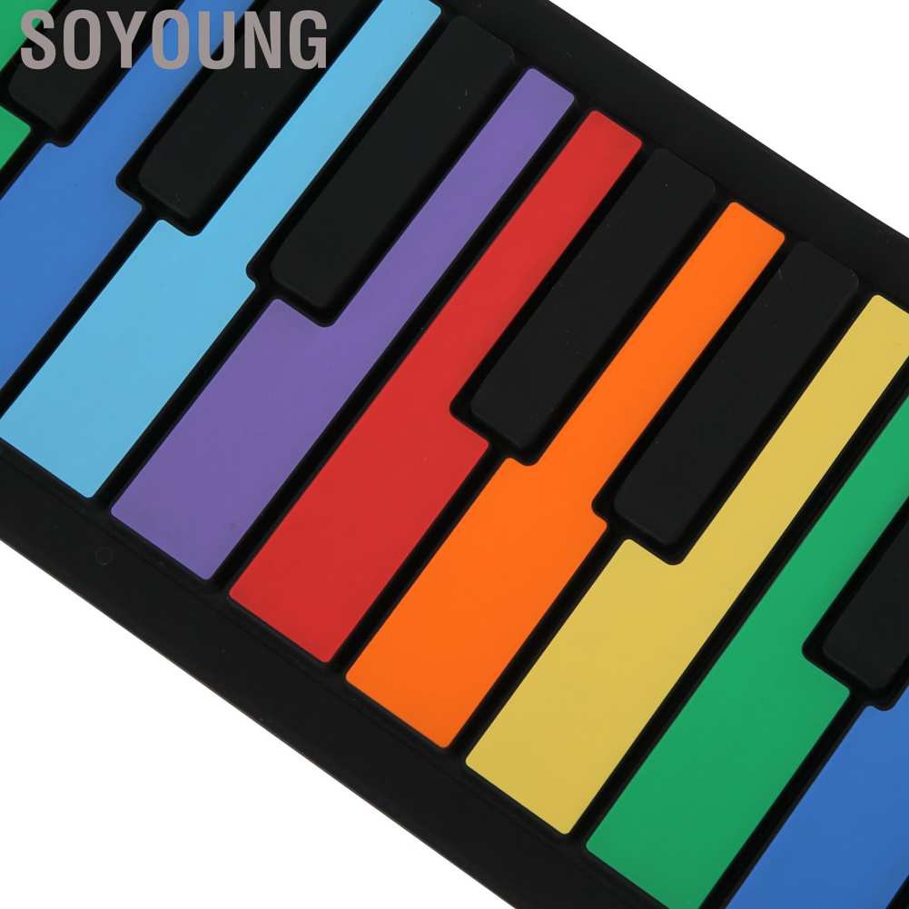 Đàn Piano Cuộn 49 Phím Nhiều Màu Sắc Cho Bé