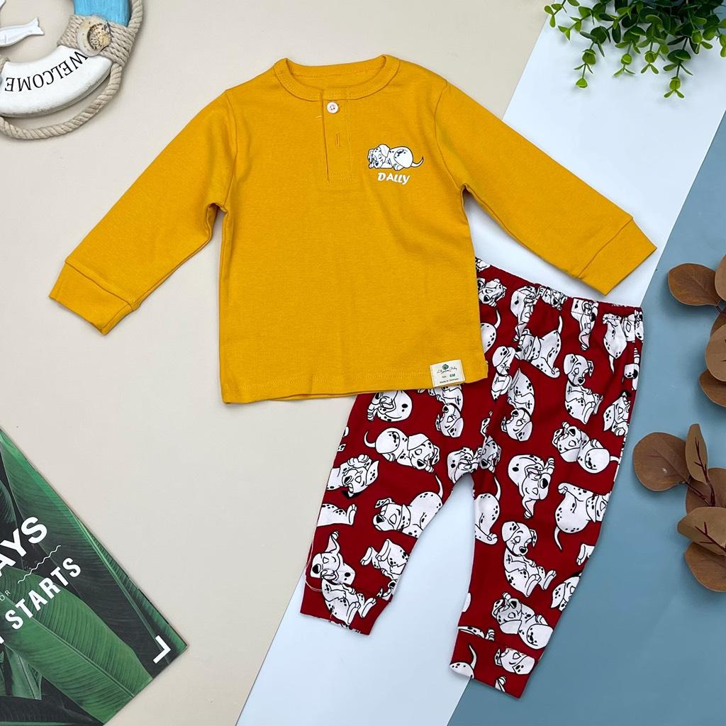 Bộ sơ sinh bé trai in hình LITIBABY size 6/36