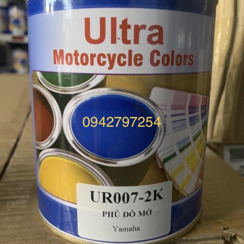 Sơn xe máy Yamaha NVX màu Đỏ mờ UR007-1K và UR007-2K Ultra Motorcycle Colors