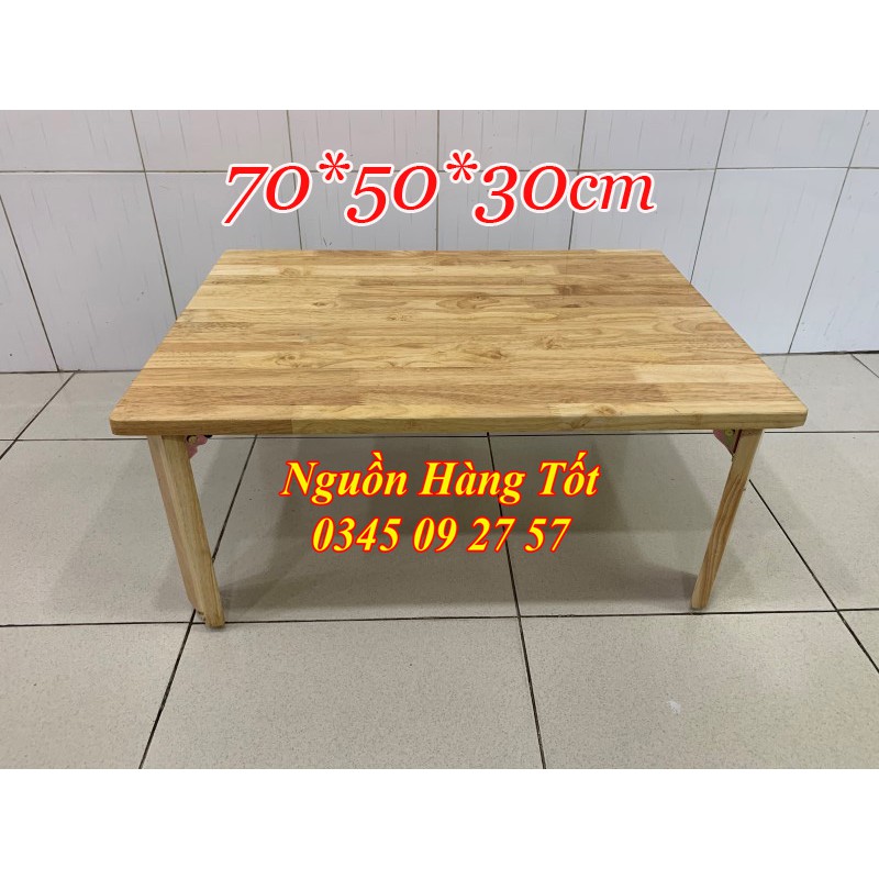 Bàn Gỗ Cao Su - Bàn Trà Gấp Gọn Đa Năng Đủ Kích Thước - Nguồn Hàng Tốt